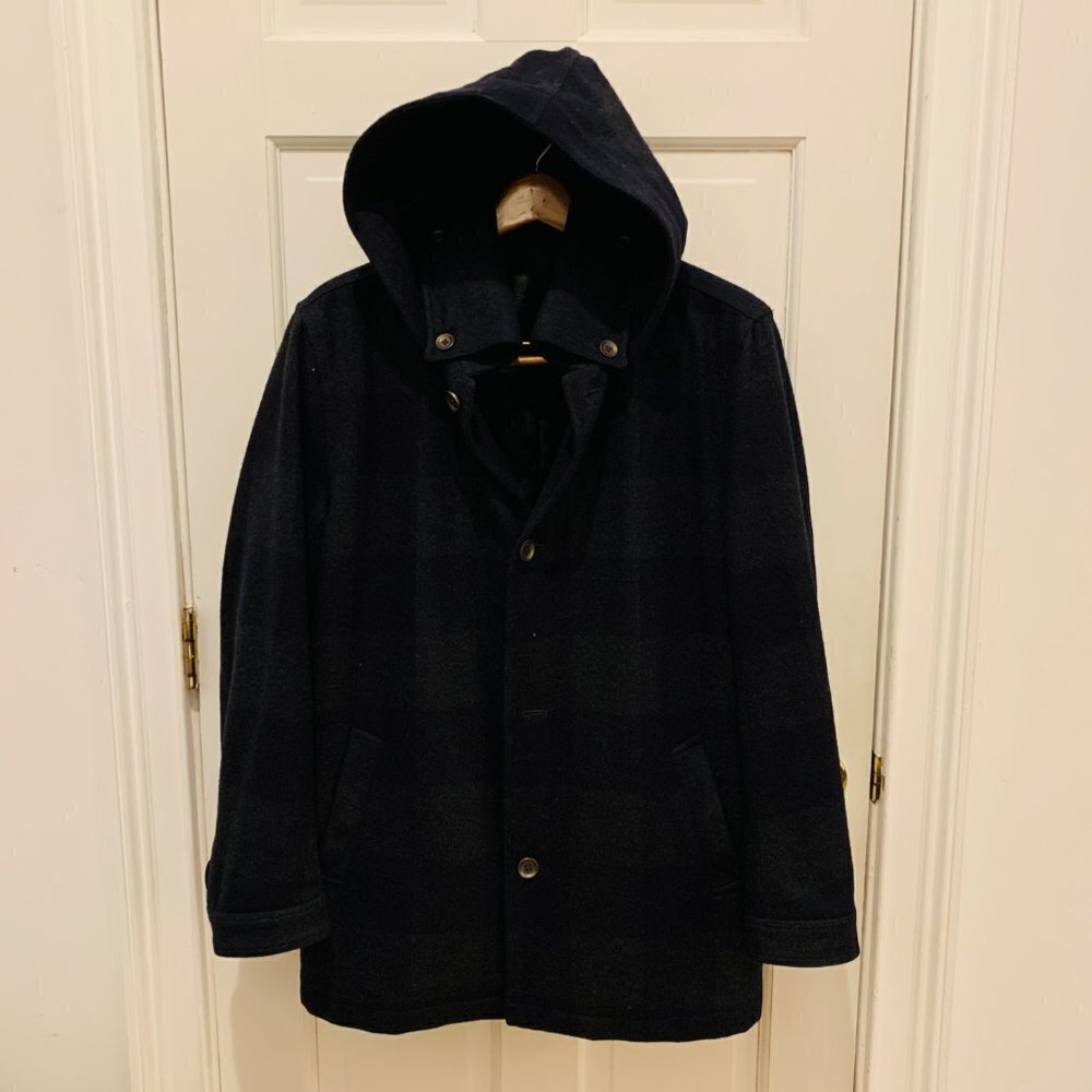 Vintage Burberry Wool Coat Women Size Large - Picture 6 of 16